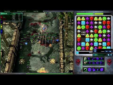 Starcraft 2 - Starjeweled: INSANE 10 Chain Combo!
