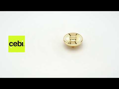 Миниатюра изображения товара Ручка для мебели Cebi A4193 МР11 (16мм, глянцевое золото)