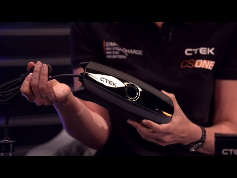 CTEK stellt seine Weltneuheit vor: CS ONE - Jetzt wird das Laden von Batterien noch viel einfacher.