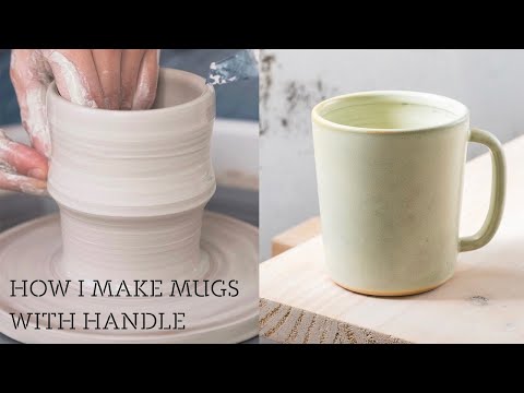 [ASMR] HOW I make stoneware MUGS with HANDLE – The whole process – vapor03