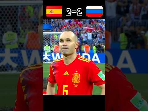 Russia 🇷🇺 Knocked Out Spain 🇪🇸 From World Cup 2018 #shorts #football #youtube