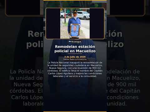 Remodelan estación policial en Macuelizo