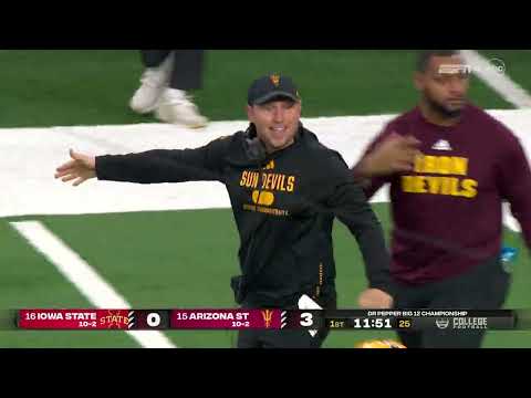 2024 Big 12 Championship Game: #16 Iowa State vs #15 Arizona State Full Game