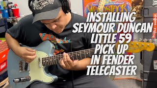 Video thumbnail for Installing Seymour Duncan SL59-1 Little 59 in Fender Telecaster by Jake Guitar Tech