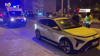 Kavşakta Otomobille Motosiklet Çarpıştı