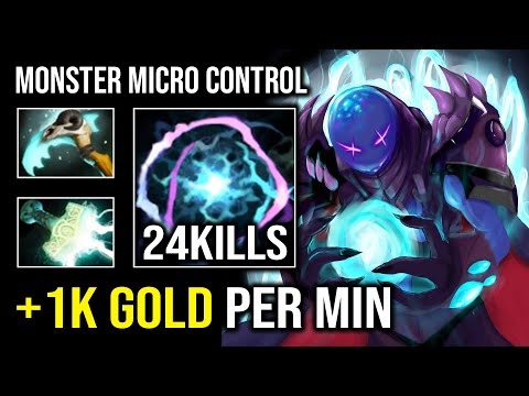 WTF Hyper Carry 1K GPM Monster Micro Control Insane 7 Slotted Arc Warden Dota 2