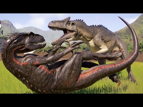 ALLOSAURUS vs All Carnivores BATTLE ROYALE ON ISLA NUBLAR - Jurassic World Evolution 2