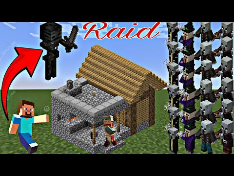 Insane Minecraft Morph Raid - Wither Skeleton Battle!