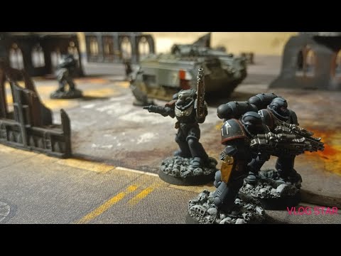 Warhammer 40k 9th Edition Custom 500 point Battle Report Summary: Astra Militarum vs Raven Guard