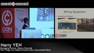 Crypto Currency Mining: The Things You Need to Know to be a Successful Miner | Harry YEH