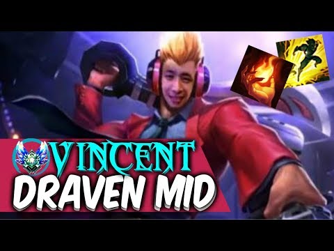 DRAVEN MID with IGNITE!?- in •HIGH ELO• [Best Moments] - Best Draven World - Vincent´s Draven