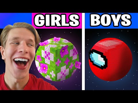 Roligaste TJEJER vs KILLAR Minecraft Shorts