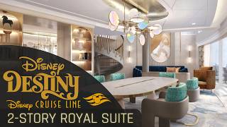 2-Story Royal Suite with Verandah Walkthrough Room Tour | Disney Destiny | Disney Cruise Line 2026