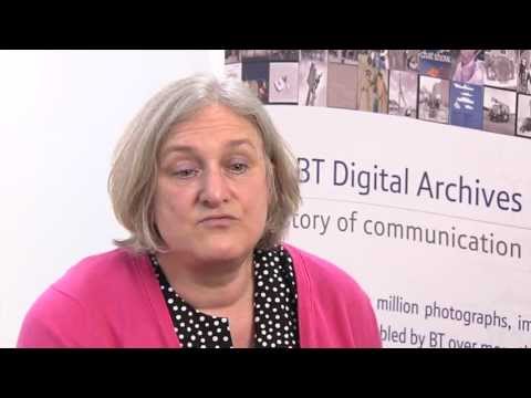 Hilary explains the value of the BT archive to the linguistics community