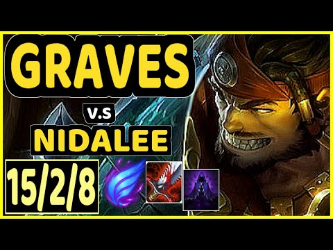 WARDEN (GRAVES) vs NIDALEE - 15/2/8 KDA JUNGLE GAMEPLAY - EUW Ranked GRANDMASTER