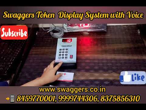 Swaggers Prime Token Display System  hindi/english Language Voice Calling