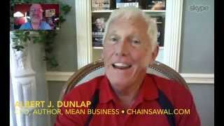 Chainsaw Al Dunlap rips through Corporate America! INTERVIEW video