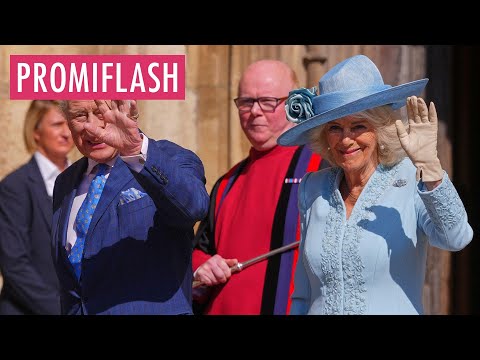 König Charles und Camilla strahlen beim Ostergottesdienst