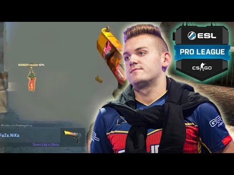 NiKo 1 vs 2 CLUTCH THROUGH THE SMOKE! (FaZe.Clan ESL Pro League Season 6 Europe Vs. GODSENT)
