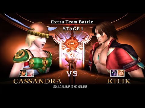 Soulcalibur 2 HD Extremely Hard Extra Team Battle with Cassandra, Ivy & Talim