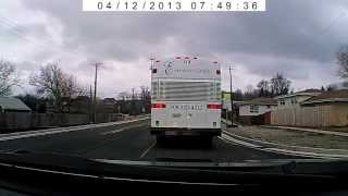 preview picture of video 'Hickory Hills, IL - Executive Coach Bus Driver Cuts Off Motorist'
