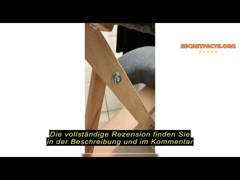 Produktbewertung: Vivezen - Hocker, ergonomischer Stuhl, Kniesitz, aus Holz, faltbar und verstellbar