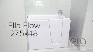 Ella Flow 28x48: la bañera que pasa por una puerta de 28 pulgadas
