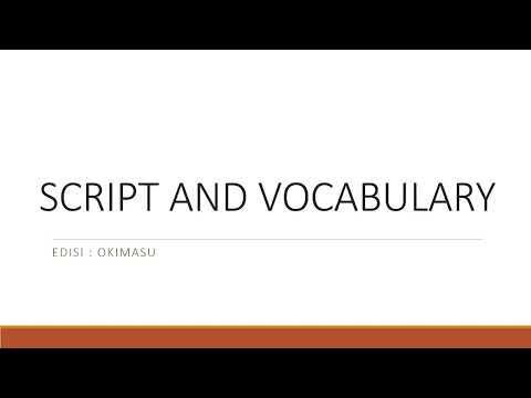 LATIHAN SOAL SOAL JFT SOAL SCRIPT AND VOCABULARY #OKIMASU