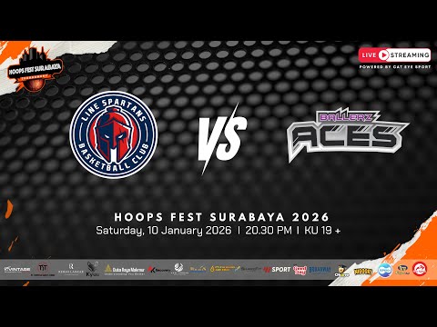 LAPANGAN A | LINE SPARTANS VS ACES | KU 19 + | HOOPS FEST SURABAYA 2026