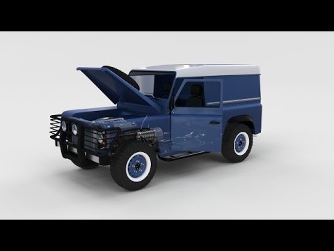 3D Model Full Land Rover Defender 90 Hard Top seethrough re at 3DExport.com