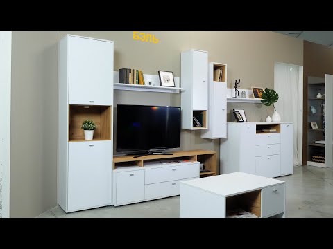 Миниатюра изображения товара Тумба Mobi Бэль 10.92 (белый премиум/дуб золотой Craft)