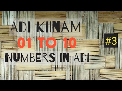 Adi Kiinam | Numbers in Adi - 1 to 10 | An episode by Penang |