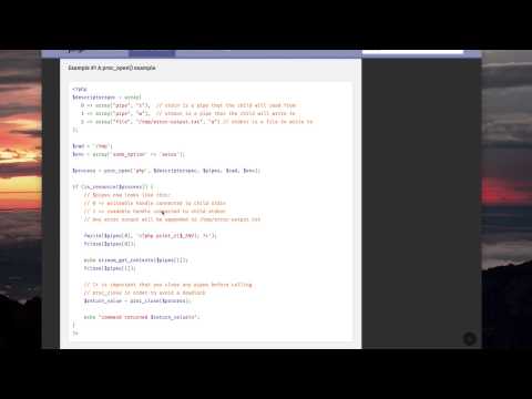 Program Execution Functions In Php Part 13
