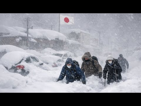 Japan Buried in Snow ❄️ The Most Brutal Snowstorm to Hit Sapporo, Hokkaido