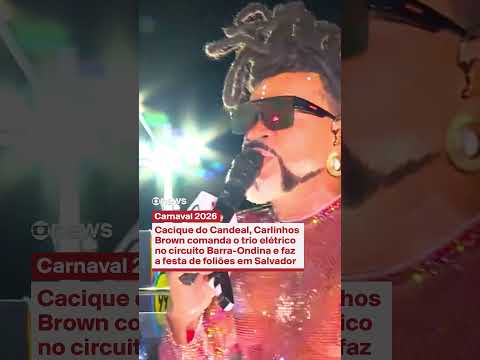 Cacique do Candeal, Carlinhos Brown comanda trio e faz a festa em Salvador