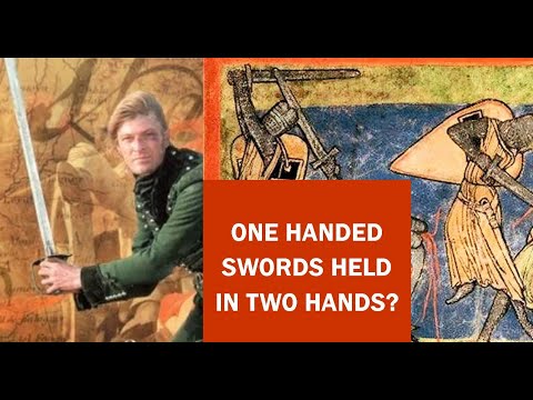 Were one handed swords ever used in two hands?