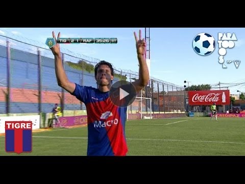 Gol de Cosaro. Tigre 2 Rafaela 1. Fecha 18. Torneo Inicial 2013. Fútbol Para Todos