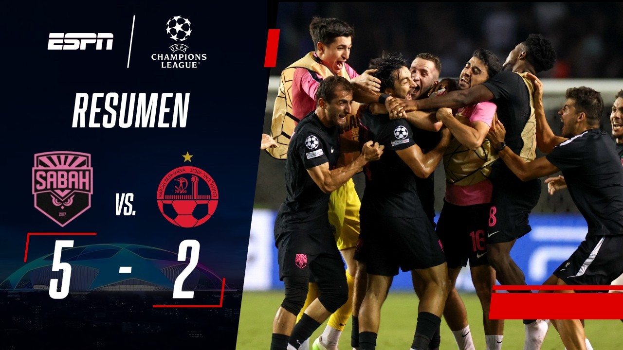 A PESAR DE LOS ¡HORRORES! DE SU ARQUERO, SABAH CLASIFICÓ A LA CHAMPIONS | Sabah 5-2 Hapoel | RESUMEN
