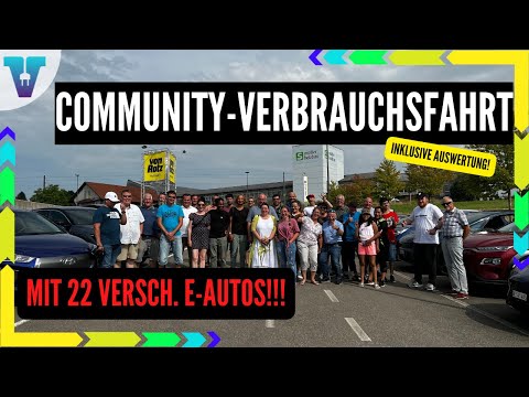 22 electric cars in direct comparison – XXL fuel consumption duel! [German 4K] | Vision E Drive N...
