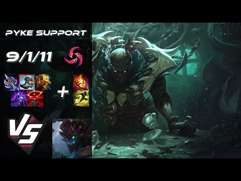 SUPPORT Pyke vs Maokai - NA Grandmaster Patch 25.S2.5