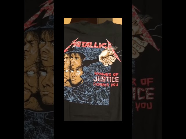 Vídeo relacionado con Metallica T-Shirt And Justice for all. Camiseta Rock Oficial. Banda Heavy Metal. Camiseta Unisex Adulto Niño., And Justice For All, XL