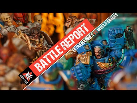 *NEW STUDIO!!* Ultramarines vs World Eaters | Warhammer 40,000 Boarding Actions Battle Report