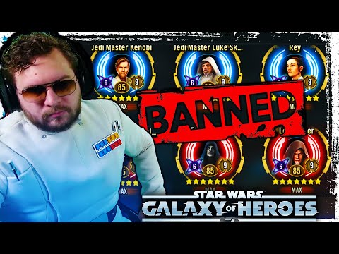All Galactic Legends BANNED from Galaxy of Heroes Grand Arena Challenge