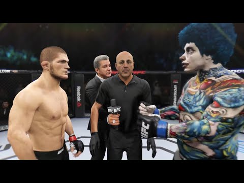 Khabib vs. Freakish Clown - EA Sports UFC 2 - Champion Fights ☝️🦅