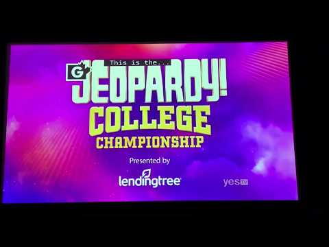 Jeopardy, College Championship Day 4, intro 😃 (4/9/20)