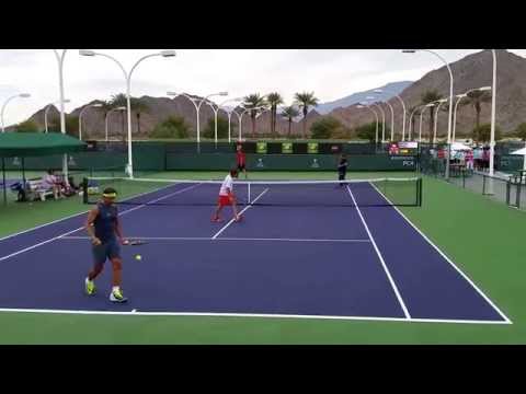 Rafael  Nadal  and Pablo Carreño Busta Indian Wells Masters  3 /11/15 Part I