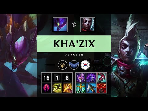 Kha'Zix Jungle vs Ekko - KR Diamond Patch 25.09