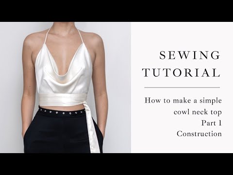 How to Make a Simple Cowl Neck Top