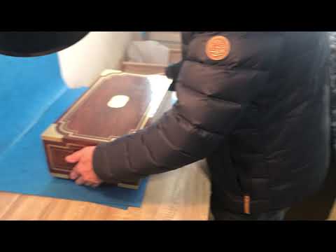 Georgian Brass & Mahogany Writing Slope