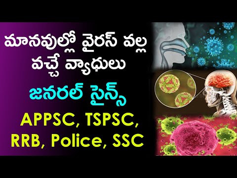 మానవుల్లో వైరస్ వల్ల వచ్చే వ్యాధులు | Viruses & Diseases | Biology Questions